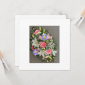 Blume Arregment Dankeschön Karte (Vorderseite/Rückseite Beispiel)
