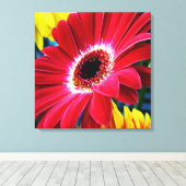 Blume Art. 1 überzogene Canvas Leinwanddruck (Insitu (Holzboden))