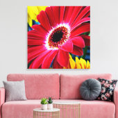 Blume Art. 1 überzogene Canvas Leinwanddruck (Insitu (Wohnzimmer))