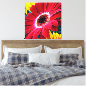 Blume Art. 1 überzogene Canvas Leinwanddruck (Insitu (Schlafzimmer))