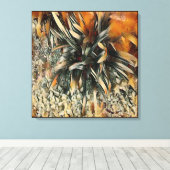 Blume Art Brown Trimming Leinwanddruck (Insitu (Holzboden))