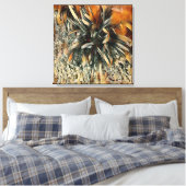 Blume Art Brown Trimming Leinwanddruck (Insitu (Schlafzimmer))