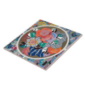 Blume Art Deco Fliese (Seite)