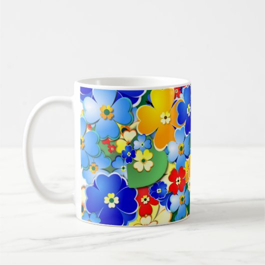 Blume Art Deco Kaffeetasse (Links)