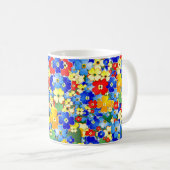 Blume Art Deco Kaffeetasse (VorderseiteRechts)