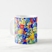 Blume Art Deco Kaffeetasse (Vorderseite Links)