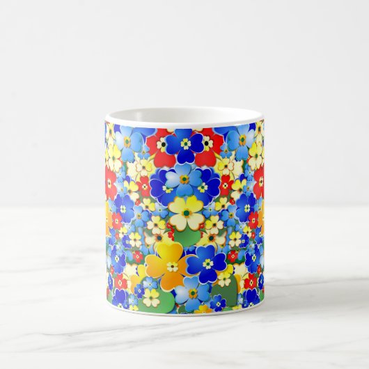 Blume Art Deco Kaffeetasse (Mittel)