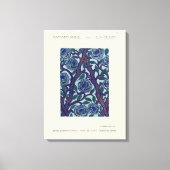 Blume Art Deco Leinwanddruck (Vorderseite)