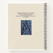 Blume Art Deco Notizblock (Rückseite)