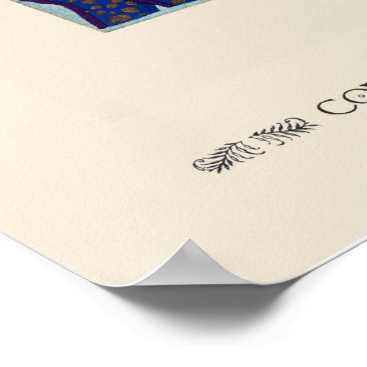 Blume Art Deco Poster (Ecke)