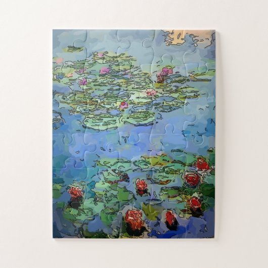 Blume Art Deco Puzzle (Vertikal)