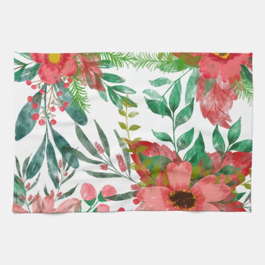Blume Art Decor Geschirrtuch (Horizontal)