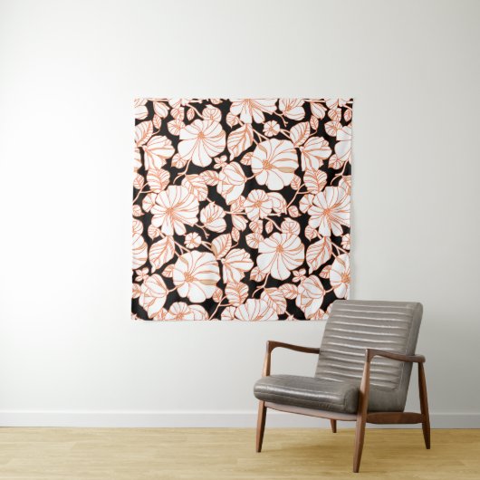 Blume Art Design Wandteppich (Beispiel (Horizontal))
