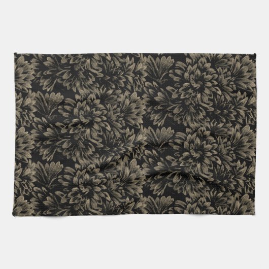 Blume Art Diskothek Floral Kunst Küche Handtücher (Horizontal)