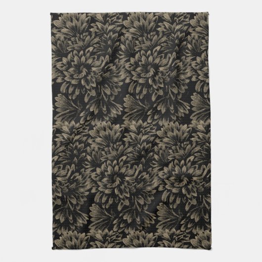 Blume Art Diskothek Floral Kunst Küche Handtücher (Vertikal)