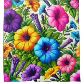 Blume Art Duschvorhang (Vorderseite)