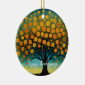 Blume Art Fall Tree Erntedank Card Keramik Ornament (Rechts)