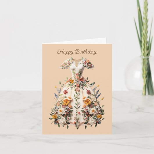 Blume Art Geburtstagskarte Karte (Vorderseite)
