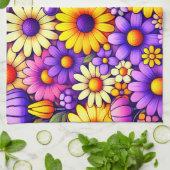 Blume Art Geschirrtuch (Gefaltet)