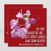 BLUME ART GIFT FÜR DEN TOCHTERTAG (Vorne/Hinten)