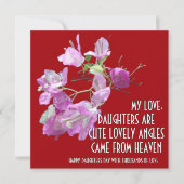 BLUME ART GIFT FÜR DEN TOCHTERTAG (Vorderseite)