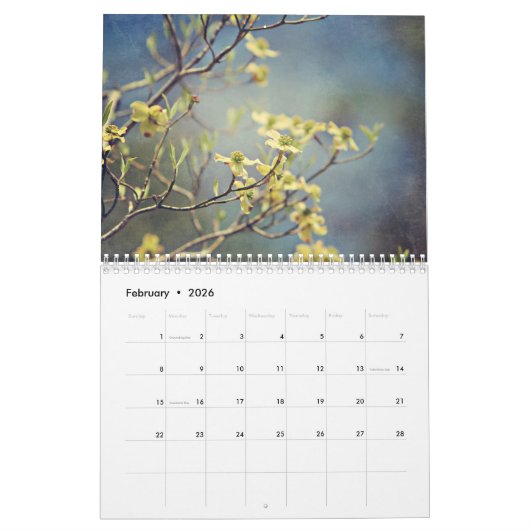 Blume Art Kalender (Feb 2026)