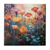Blume Art Keramik Tile Fliese (Vorderseite)