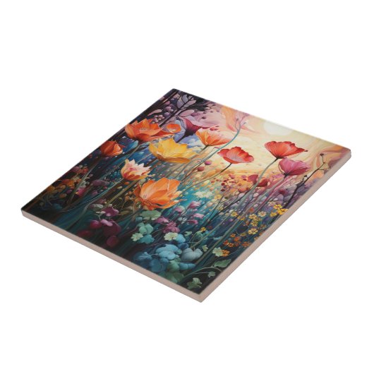 Blume Art Keramik Tile Fliese (Seite)