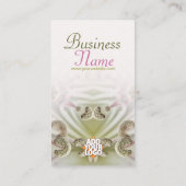 Blume Art Macro: Stamen Butterfly Business Card Visitenkarte (Rückseite)