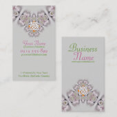 Blume Art Macro: Stamen Butterfly Business Card Visitenkarte (Vorne/Hinten)