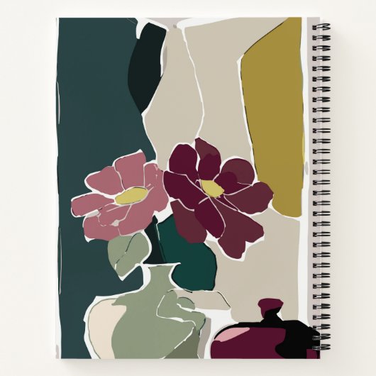 Blume Art Note Cover | | Beste coole Idee Notizblock (Rückseite)