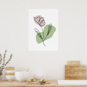 Blume Art Poster (Küche)