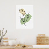 Blume Art Poster (Küche)