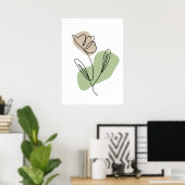 Blume Art Poster (Heimbüro)