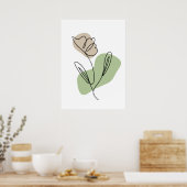 Blume Art Poster (Küche)