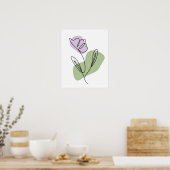 Blume Art Poster (Küche)
