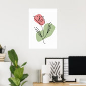 Blume Art Poster (Heimbüro)