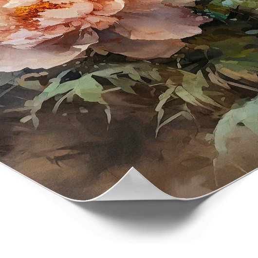 Blume Art Print Poster (Ecke)