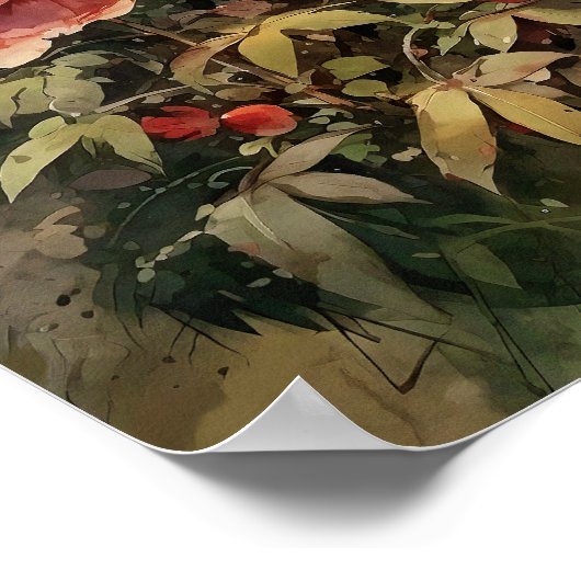 Blume Art Print Poster (Ecke)