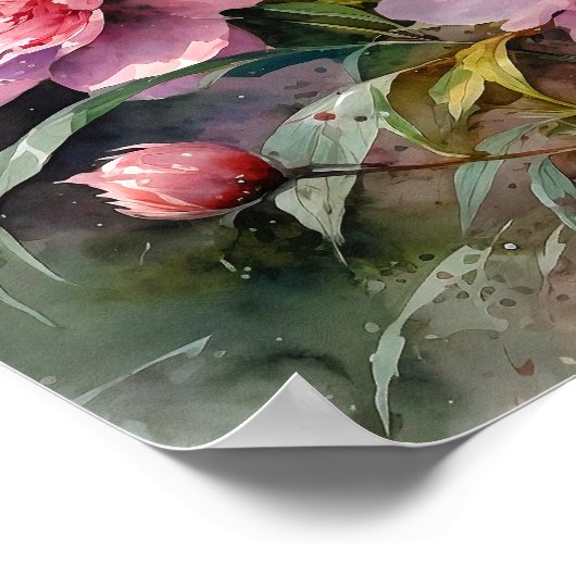 Blume Art Print Poster (Ecke)
