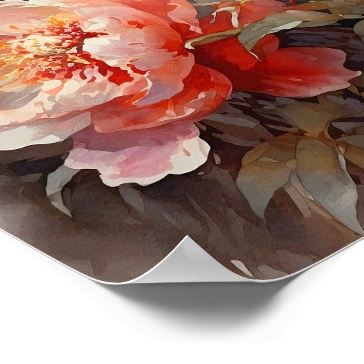 Blume Art Print Poster (Ecke)