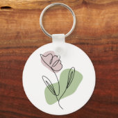 Blume Art Schlüsselanhänger (Vorderseite)