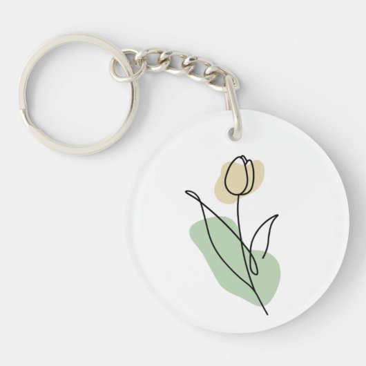 Blume Art Schlüsselanhänger (Vorderseite)