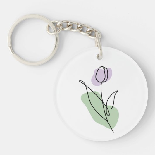 Blume Art Schlüsselanhänger (Vorderseite)