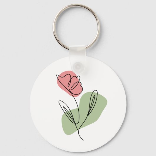 Blume Art Schlüsselanhänger (Vorderseite)