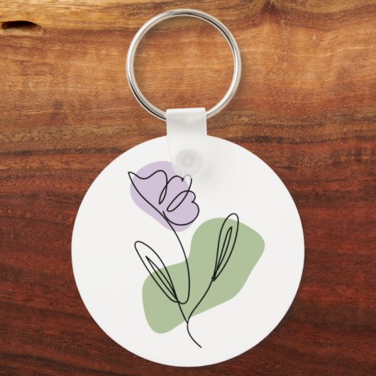 Blume Art Schlüsselanhänger (Vorderseite)