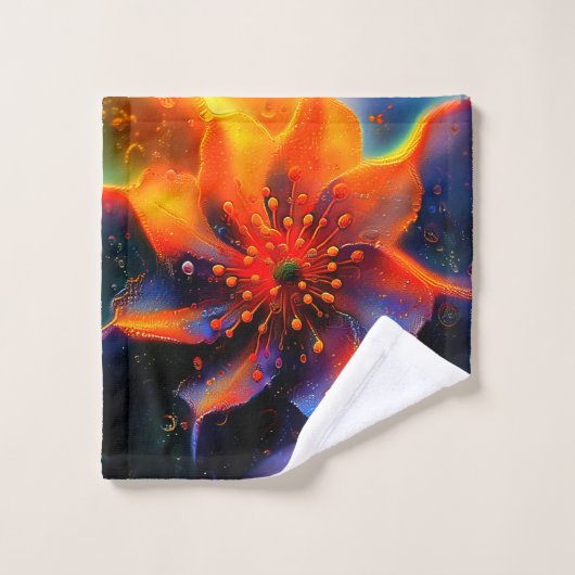 Blume Art Waschlappen (Waschlappen)