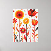 Blume Art White Background Kunst Leinwanddruck (Vorderseite)