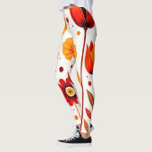 Blume Art White Background Leggings (Links)