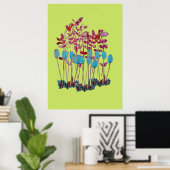 Blume Artwork Poster (Heimbüro)
